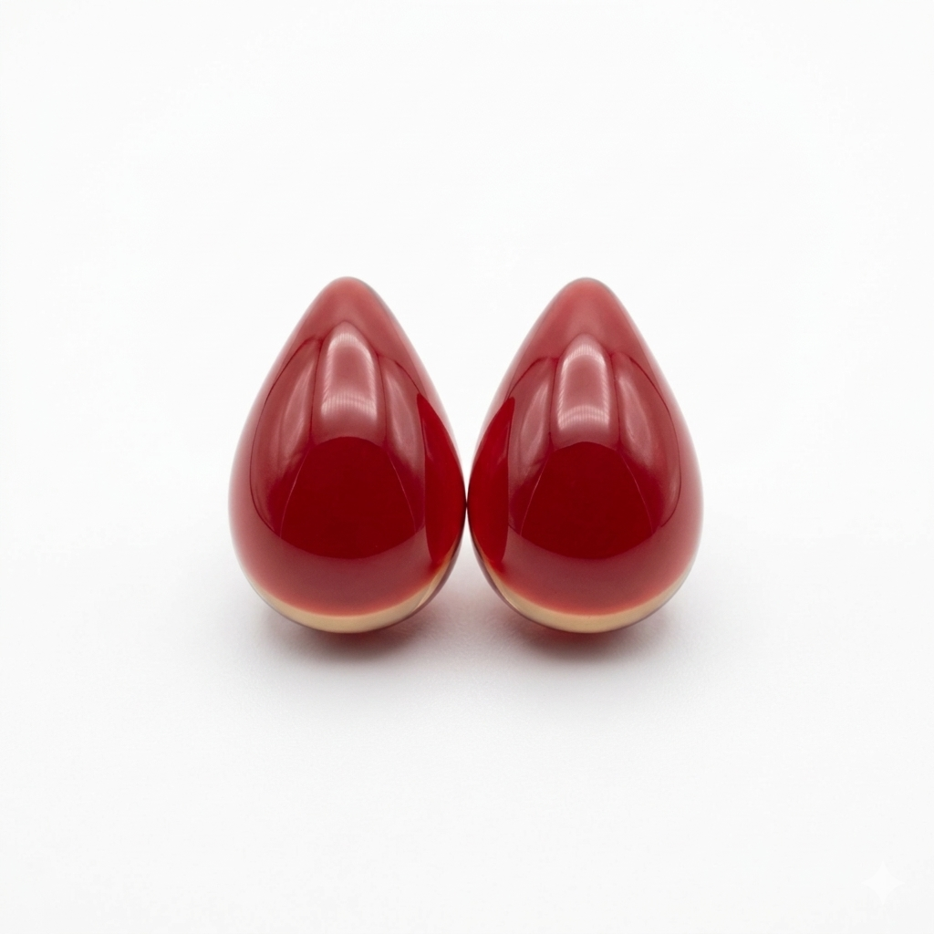 Crimson Dew Studs
